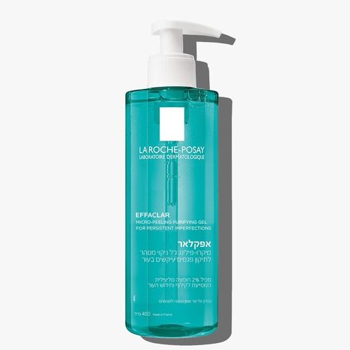 אפקלאר | ג'ל ניקוי מטהר מיקרו פילינג לתיקון פגמים עיקשים בעור | 2% חומצה סליצילית | מכיל 400 מ