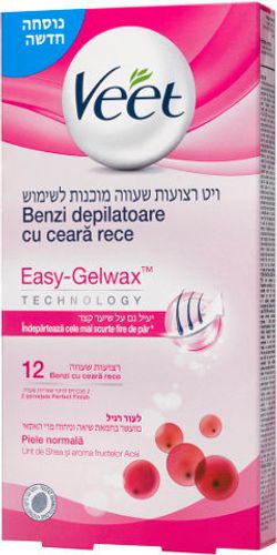 רצועות שעווה מוכנות לשימוש לעור רגיל