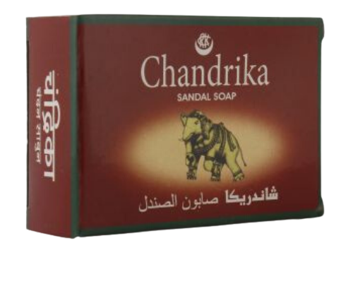סבון צנדריקה קלאסי הודי חום, 75 גרם | Chandrika | Sandal Soap | Made in India