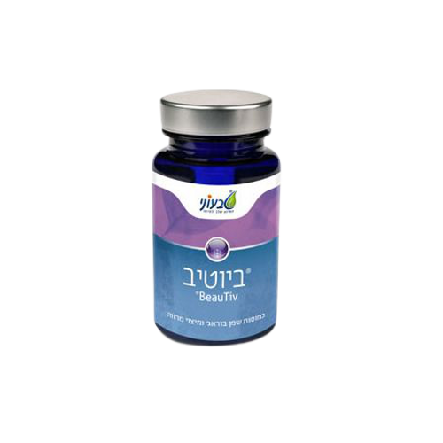 ביוטיב | מכיל 60 כמוסות | פיתוח חדשני | נוסחה ייחודית וחדישה | טכנולוגיה חדשנית טבעוני | Tivoni