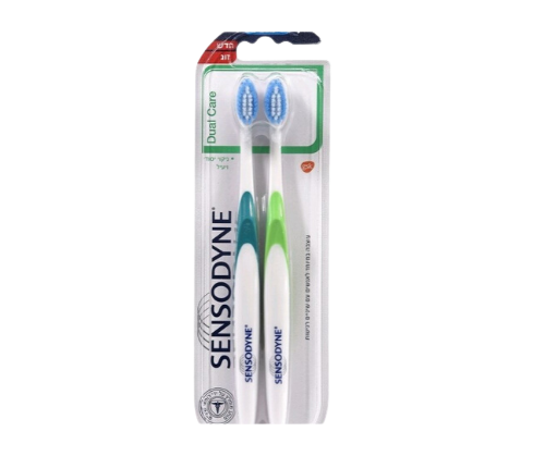 מברשת שיניים | זוג במבצע | סנסודיין | מברשות שיניים סופט להגנה כפולה