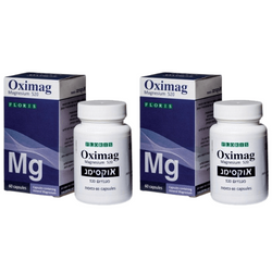 פלוריש | אוקסימג | מגנזיום | מבצע זוגי | 120 כמוסות |  פלוריש הדס | Floris Hadas