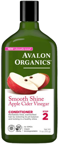 אבלון אורגניקס מרכך חומץ תפוחים | 312 גר' | הקונדישינר מזין ומעשיר בלחות לשיער רך ומבריק | AVALON ORGANICS אבלון אורגניקס | AVALON ORGANICS 
