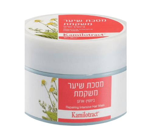 מסכת שיער משקמת עשירה בביוטין וארגן | KAMILOTRACT מ