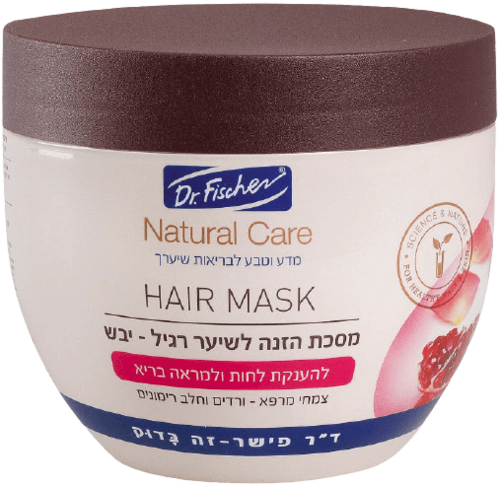 נטורל קר | מסכת הזנה | לשיער רגיל יבש | 450 מ"ל | ד"ר פישר | Dr. Fischer