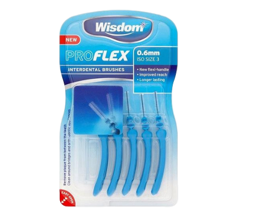 מברשות לניקוי בין השיניים - 0.6 מילימטר - 5 יחידות | WISDOM