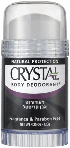 דאודורנט אבן קריסטל לגבר ללא ריח - 120 גרם - CRISTAL נטורל פרוטקשיין