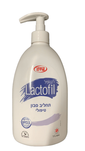 לקטופיל | תחליב סבון טיפולי | ללא פרבנים | מכיל 500 מ