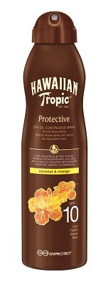 שמן יבש בספריי SPF10 | מכיל 180 מ"ל | Hawaiian Tropic