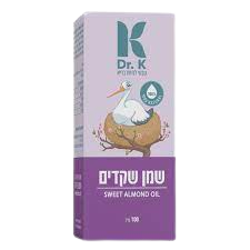 שמן שקדים | 100% צמחי | מכיל 100 מ"ל |  Dr. K | ד"ר קיי