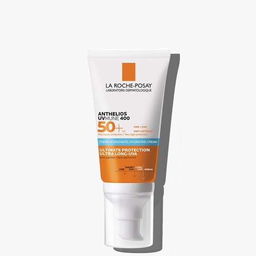 קרם הגנה לפנים אנתליוס | להגנה גבוהה במיוחד SPF50+ | מכיל 50 מ"ל |  ANTHELIOS ULRTA HYDRATING CREAM  לה רוש פוזה | LA ROCHE POSAY 