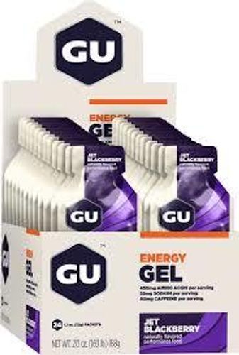 ג'ל אנרגיה | ENERGY GEL GU | בטעם פטל שחור | מכיל 24 יח' |  ג'י יו אנרג'י | GU Energy	