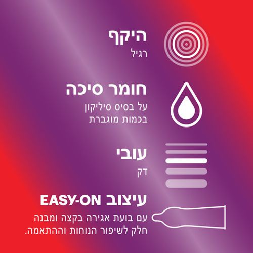 קונדומים דורקס Thin Feel - Extra Lube | מכיל 10 יחידות | דורקס | Durex