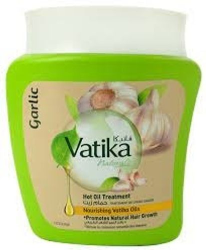 מסכת שיער | בתוספת שום לזירוז צמחית השיער | מבית וטיקה | מכיל 500 גרם וטיקה | Vatika 