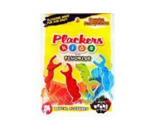 פלקרס | חוט דנטלי | עם ידית אחיזה | לילדים | 24 יחידות