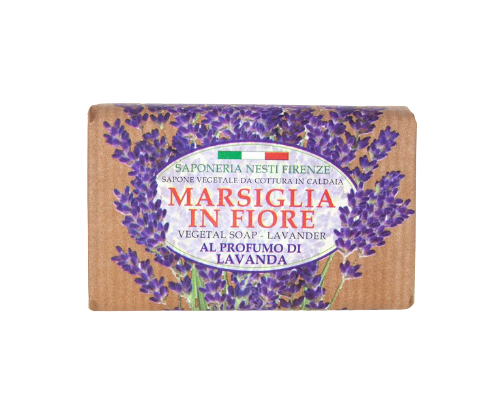 סבון מוצק טבעי בניחוח לבנדר Marsiglia In Fiore Vegetal Soap - Lavender