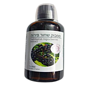 סמבוק שחור פרחים | מכיל 100 מ"ל | תוסף תזונה | Sambucus Nigra Flowers Extract |  ברא צמחים | BARA