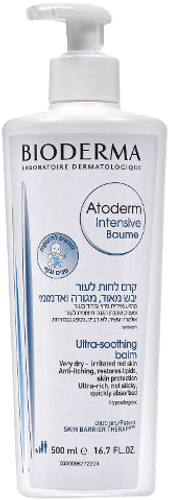 קרם לחות לגוף ולפנים לעור יבש מאד מגורה ואדמומי | אטודרם אינטנסיב באום | מכיל 500 מ