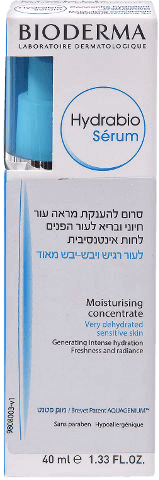 הידרביו סרום | מכיל 40 מ"ל | לעור רגיש ויבש - יבש מאוד | לחות אינטנסיבית | להענקת מראה עור חיוני ובריא לעור הפנים |  ביודרמה | Bioderma