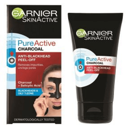 מסכה פיור אקטיב | פיל אוף | פחם לניקוי ראשים שחורים | מכיל 50 מ