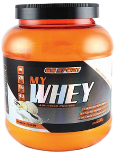 אבקת חלבון | בטעם שוקולד לבן | 600 גרם | GS SPORT