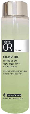 מים מיסלריים | לניקוי והסרת איפור מהפנים והעיניים| 250 מ"ל | Classic OR -  ד"ר עור | Doctor Or	