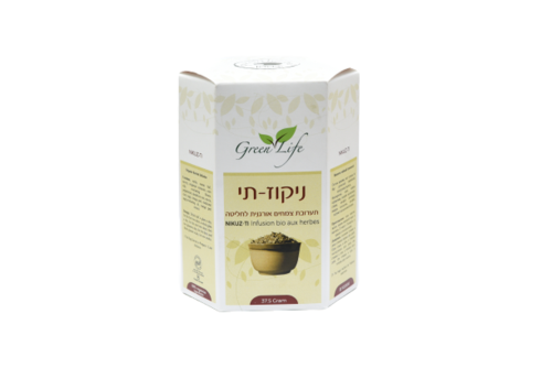 ניקוז תי | תערובת צמחים אורגנית לחליטה | 25 שקיקים |  גרין לייף | Green Life