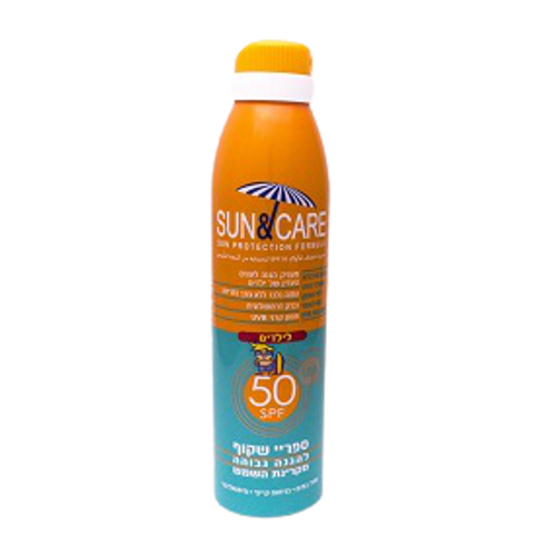 ספריי שקוף לילדים 50 SPF - מכיל 200 מ