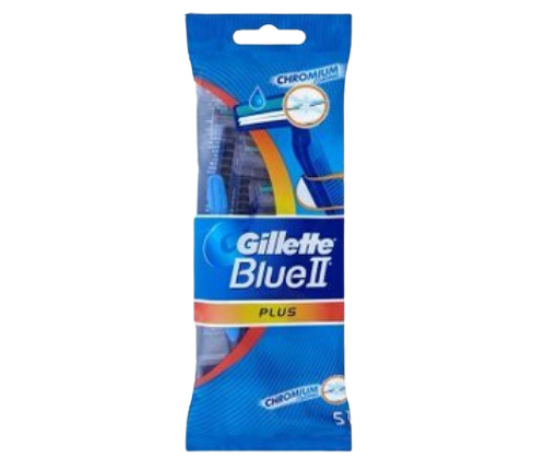 5 סכיני גילוח | חד פעמיים | בלו פלוס | ג'ילט ג'ילט | Gillette