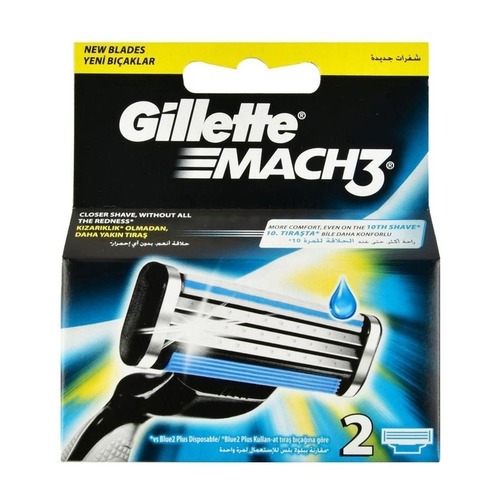 2 ראשים לסכיני גילוח Gillette MACH 3 | ג
