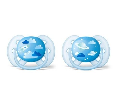 זוג מוצצי סיליקון אבנט אולטרה סופט avent ultra soft | לגילאים 6-18 חודשים |  פיליפס | PHILIPS