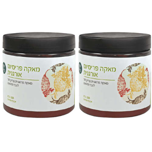 מבצע זוגי | מאקה פרימיום | טריקולור אורגנית | אבקת צמחים | 200 גרם | כשרות בד