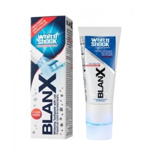 בלאנקס וויט שוק | משחת שיניים | להלבנה | עם בלאנקס לד | Blanx White Shock With Led 50ml