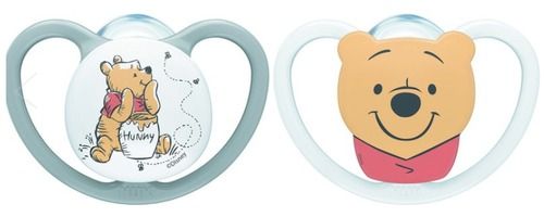 זוג מוצצי נוק ספייס דיסני NUK Space Disney Baby | סיליקון 6-18 חודשים | פו הדוב | נוק | NUK