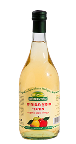 חומץ תפוחים אורגני - 750 מ