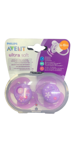 זוג מוצצי סיליקון | ללא ביספינול | 6 - 18 חודשים | אוונט