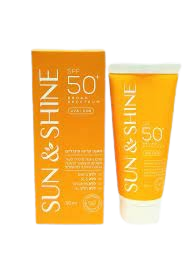 סאן אנד שיין קרם הגנה | ברואד ספקטרום  SPF 50+ | מסנני קרינה מינרליים | 50 מ"ל | 