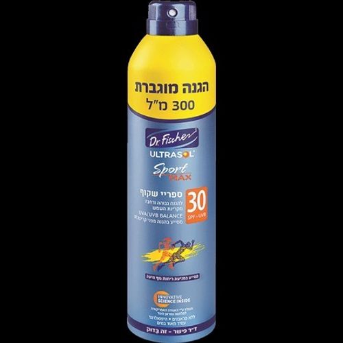 אולטרסול ספורט | ספריי שקוף | spf30