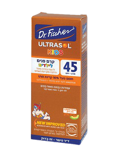 אולטרסול קידס | SPF45 | קרם הגנה לילדים | 75 מ"ל |  ד"ר פישר | Dr. Fischer