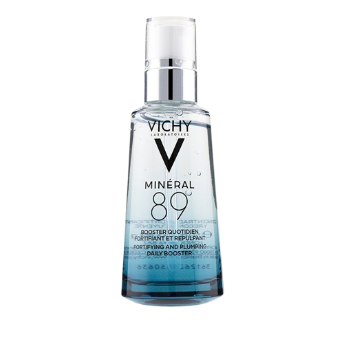 בוסטר יומי לחיזוק והזנת העור MINERAL 89 | מכיל 98 % מים טרמליים + חומצה היאלורונית | מכיל 50 מ