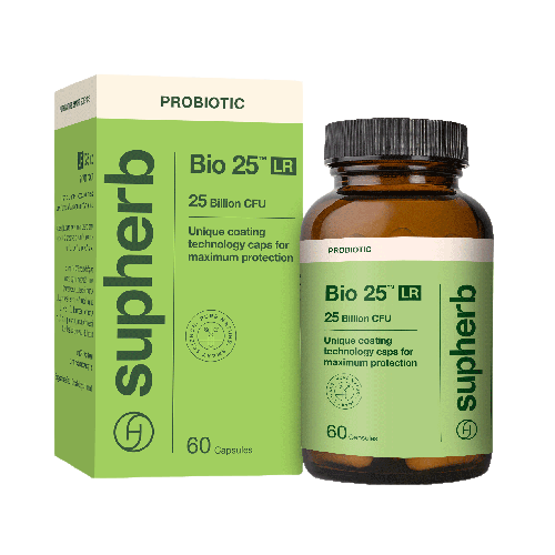 ביו 25 LR | מכיל 60 כמוסות | פרוביוטיקה |  סופהרב | SUPHERB