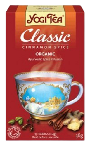 חליטת פירות וצמחים אורגניים | קינמון | 17 שקיקים | YOGI TEA