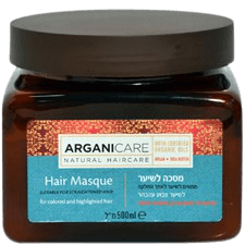 מסכה לשיער צבוע ומובהר | חמאת שיאה | 500 מ"ל | ארגני קר | ARGANICARE