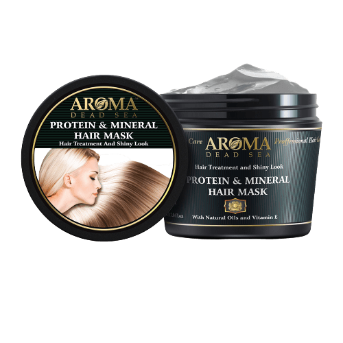 מסכת שיער | מינרלים ופרוטאין | מכיל 500 מ"ל |  ארומה דד סי | Aroma Dead Sea