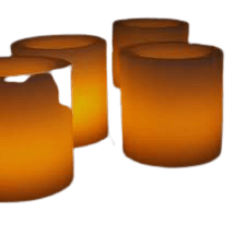 נר אלקטורני | הנרות מדמים להבת נר רגיל | פועלים על ידי בטריות | חסכון בעלויות ובטיחות באש המילניום