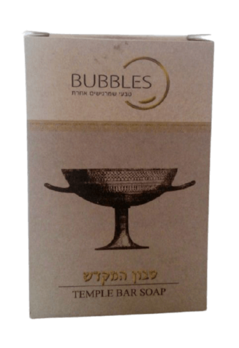 סבון המקדש | מטהר ומספק לחות והגנה לעור | מיוצר בעבודת יד בשיטה מסורתית עתיקת ימים משמן זית המילניום
