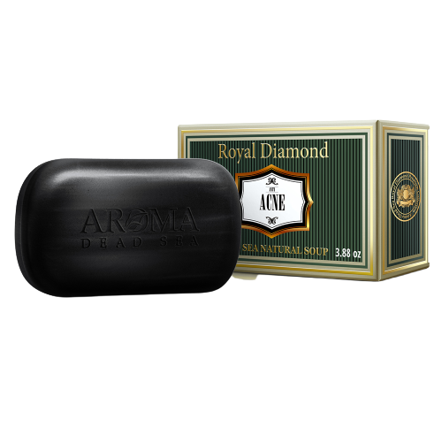 סבון טבעי נגד אקנה | 110מ''ל | ייבוש פצעי אקנה | ארומה דד סי | Aroma Dead Sea