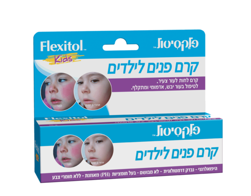 פלקסיטול קידס | קרם פנים לילדים | קרם לחות לעור צעיר | לעור יבש אדמומי ומתקלף | היפואלרגני | נבדק דרמטולוגית | מכיל 56 גרם | אלטמן | ALTMAN