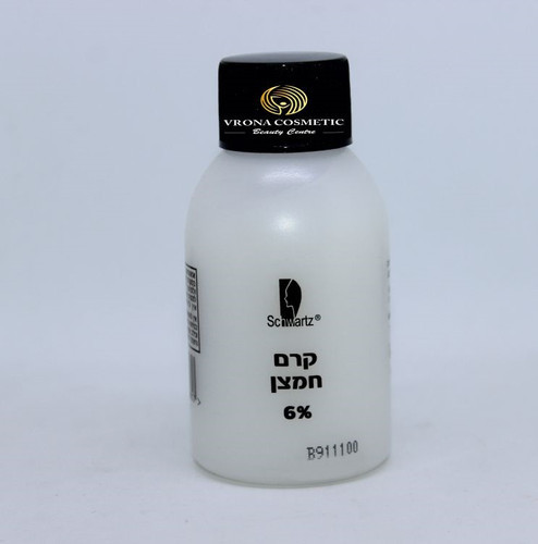קרם חמצן | 6 אחוז | ברישיון משרד הבריאות