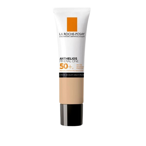 קרם יום עם גוון | ANTHELIOS MINERAL ONE | גוון 02 בהירות בינונית | +SPF50 | מכיל 30 מ"ל | לה רוש פוזה | LA ROCHE POSAY 
